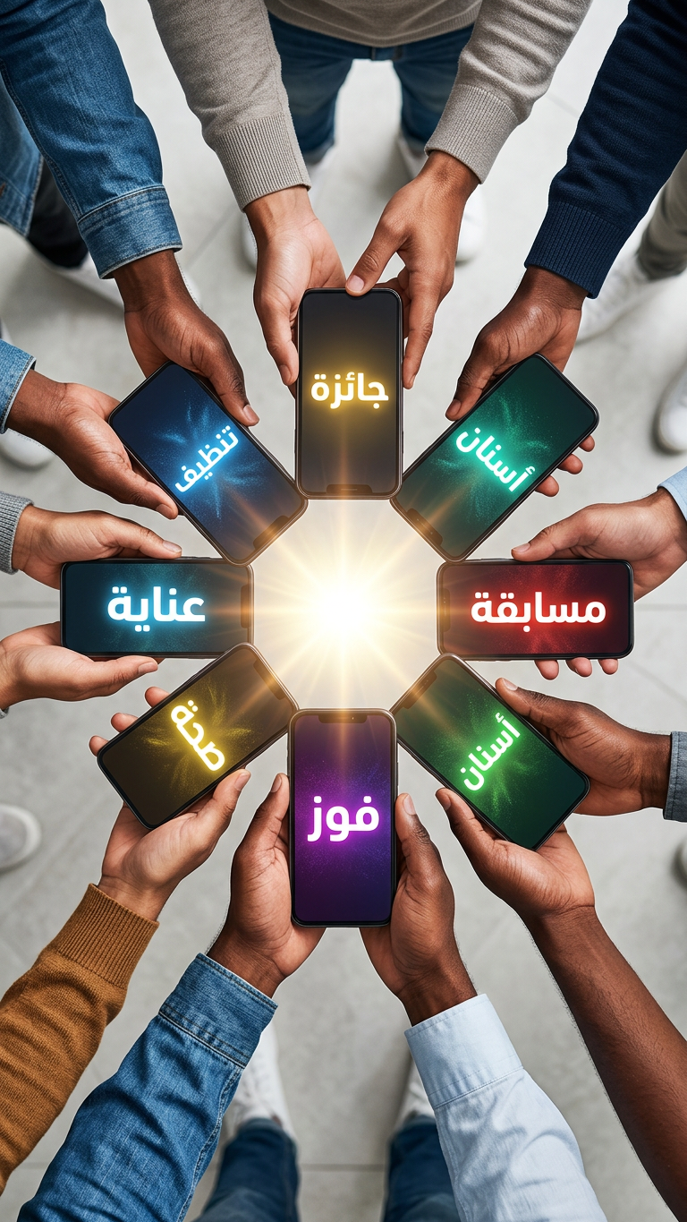 مسابقة بسيطة والجائزة تنظيف وتلميع الأسنان